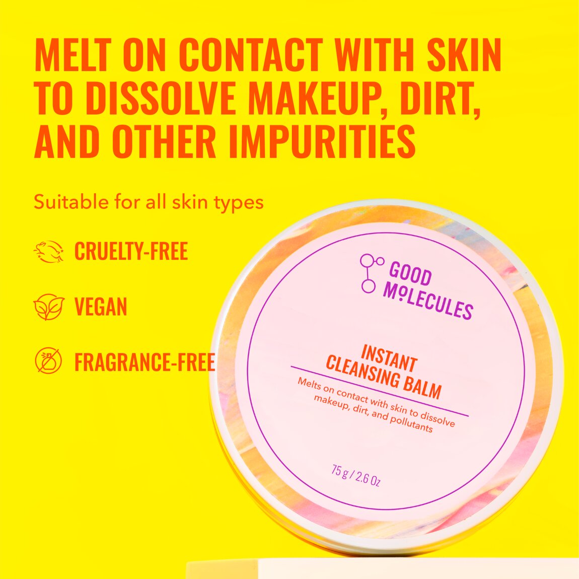 Good Molecules Instant Cleansing Balm 75g alternative view 2.