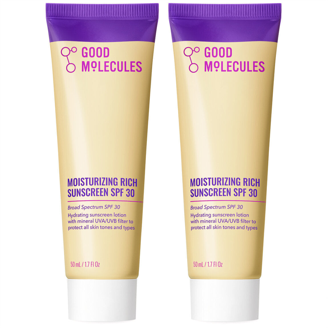Moisturizing Rich Sunscreen SPF 30 - 50ml (2-Pack)