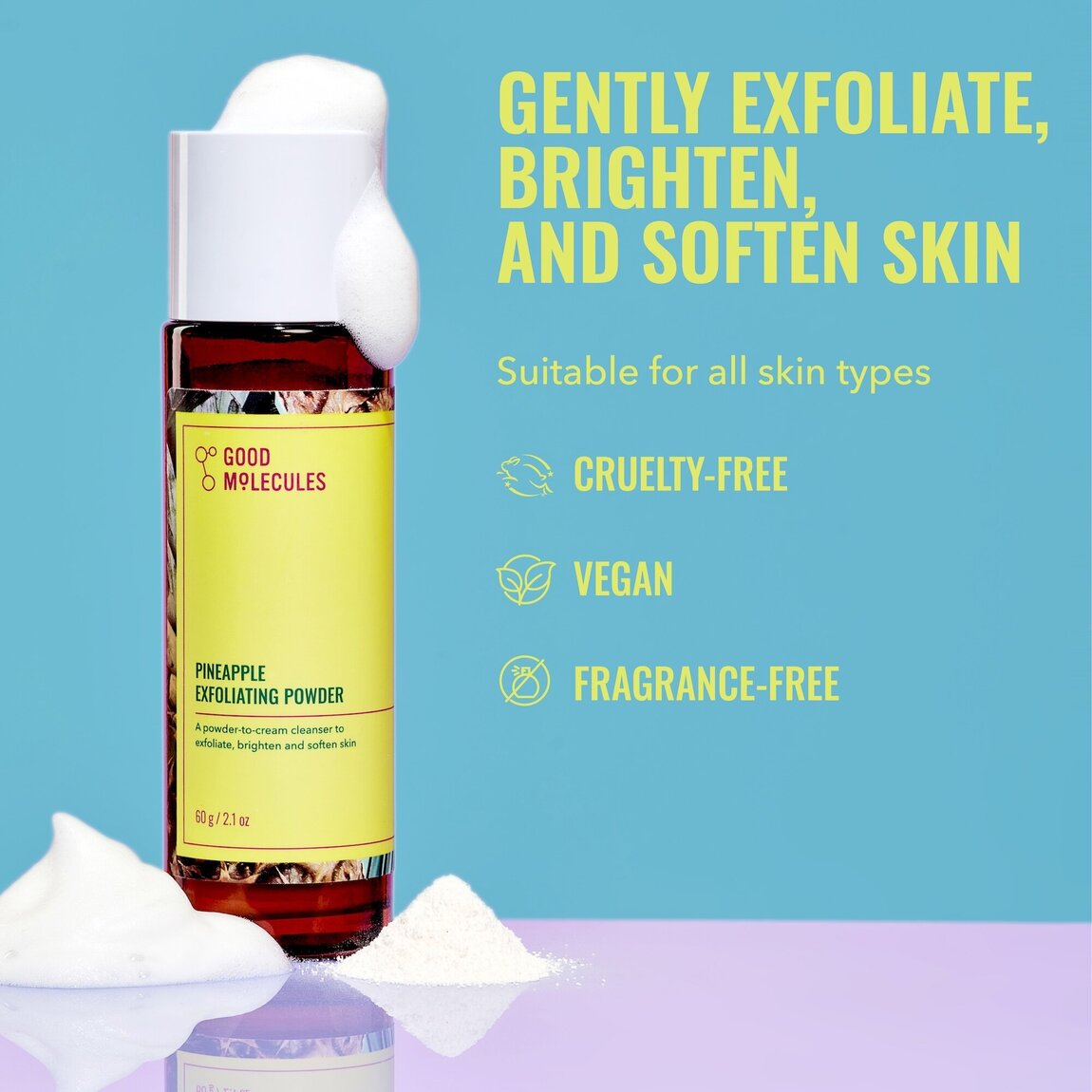 Good Molecules Pineapple Exfoliating Powder 60g alternative view 2.