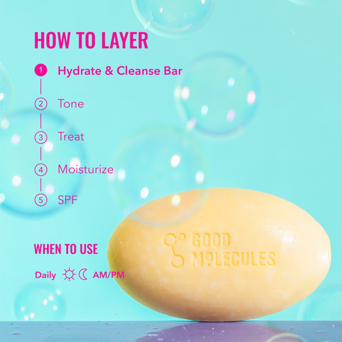 Good Molecules Hydrate & Cleanse Bar 1 Bar alternative view 4.